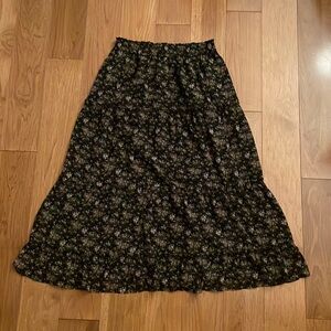 Madewell | tiered maxi skirt | size: s